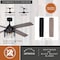 Vaxcel Rowan Black Industrial 52-in. Ceiling Fan with LED Cage Light Kit F0123 - alternate 5